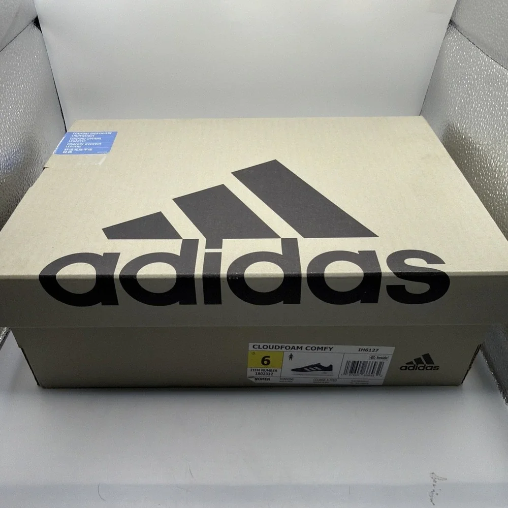 ADIDAS Women's Cloudfoam Pure Running Shoes Size 6 Blue, White & Green. New‎